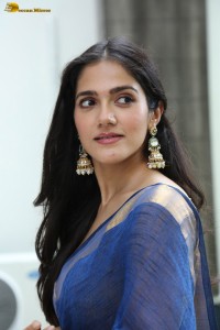 actress Simran Choudhary beautiful in a blue saree