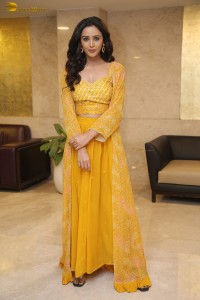 actress Simran Gupta cute photoshoot in a yellow dress