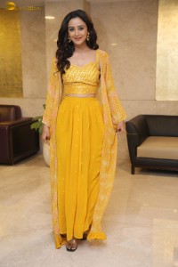 actress Simran Gupta cute photoshoot in a yellow dress