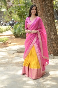 actress simrat kaur beautiful in a pink saree