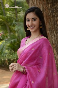 actress simrat kaur beautiful in a pink saree