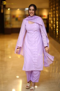 Actress Simrat Kaur cute in a light purple salwar dress