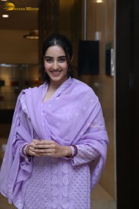 Actress Simrat Kaur cute in a light purple salwar dress