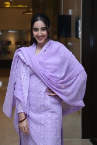 Actress Simrat Kaur cute in a light purple salwar dress