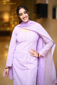 Actress Simrat Kaur cute in a light purple salwar dress