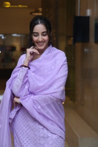 Actress Simrat Kaur cute in a light purple salwar dress