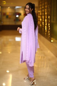 Actress Simrat Kaur cute in a light purple salwar dress