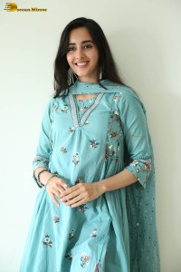 Indian actress simrat kaur photoshoot in a blue salwar kameez