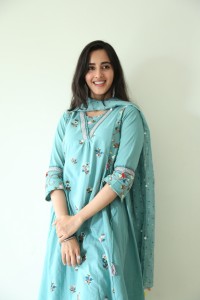 Indian actress simrat kaur photoshoot in a blue salwar kameez