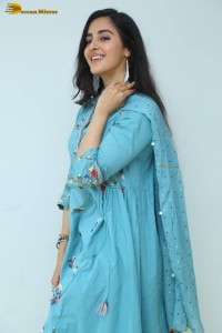 Indian actress simrat kaur photoshoot in a blue salwar kameez