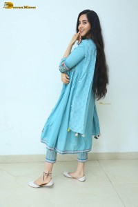 Indian actress simrat kaur photoshoot in a blue salwar kameez