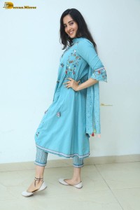 Indian actress simrat kaur photoshoot in a blue salwar kameez