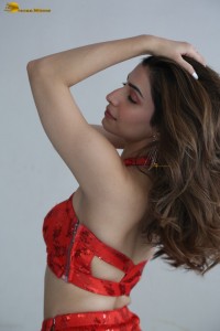 actress Simrithi Bathija hottest photoshoot in a red dress