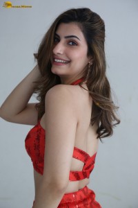actress Simrithi Bathija hottest photoshoot in a red dress