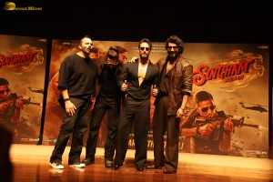 Singham Again Trailer Launch attended by Ajay Devgn, Kareena Kapoor, Ranveer Singh, Arjun Kapoor, and Tiger Shroff