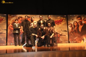 Singham Again Trailer Launch attended by Ajay Devgn, Kareena Kapoor, Ranveer Singh, Arjun Kapoor, and Tiger Shroff