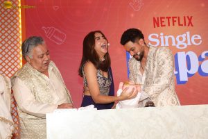 Single Papa Trailer Launch attended by Kunal Khemu, Prajakta Koli, Neha Dhupia, and others