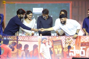 Sir Pre-Release Event attended by Dhanush, Samyuktha Menon, and others