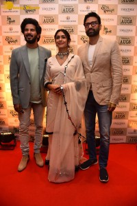 Sita Ramam movie team Dulquer Salmaan, Sumanth Akkineni and Mrunal Thakur hold a press meet in Chennai