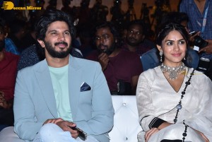 Sita Ramam movie team Dulquer Salmaan, Sumanth Akkineni and Mrunal Thakur hold a press meet in Chennai