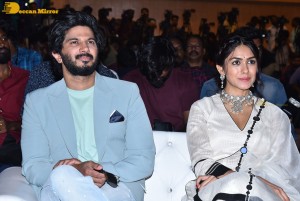 Sita Ramam movie team Dulquer Salmaan, Sumanth Akkineni and Mrunal Thakur hold a press meet in Chennai