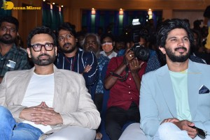 Sita Ramam movie team Dulquer Salmaan, Sumanth Akkineni and Mrunal Thakur hold a press meet in Chennai