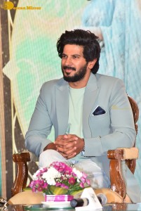 Sita Ramam movie team Dulquer Salmaan, Sumanth Akkineni and Mrunal Thakur hold a press meet in Chennai