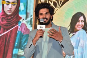 Sita Ramam movie team Dulquer Salmaan, Sumanth Akkineni and Mrunal Thakur hold a press meet in Chennai