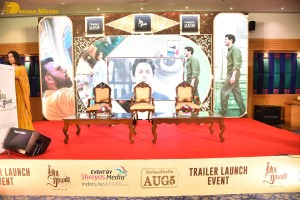 Sita Ramam movie team Dulquer Salmaan, Sumanth Akkineni and Mrunal Thakur hold a press meet in Chennai