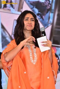 Sita Ramam movie team Dulquer Salmaan, Mrunal Thakur and Sumanth Akkineni visit Ethiraj College in Chennai to promote their film