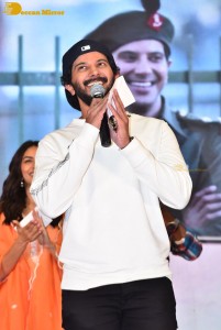 Sita Ramam movie team Dulquer Salmaan, Mrunal Thakur and Sumanth Akkineni visit Ethiraj College in Chennai to promote their film