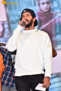 Sita Ramam movie team Dulquer Salmaan, Mrunal Thakur and Sumanth Akkineni visit Ethiraj College in Chennai to promote their film