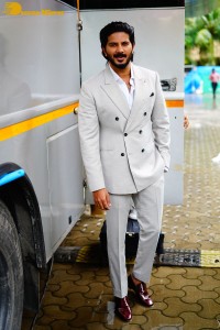 Mrunal Thakur and Dulquer Salmaan attend the success meet of the film Sita Ramam in Mumbai