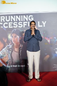 Mrunal Thakur and Dulquer Salmaan attend the success meet of the film Sita Ramam in Mumbai