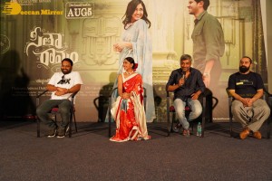 Sita Ramam movie cast including actress Mrunal Thakur hold a press meet