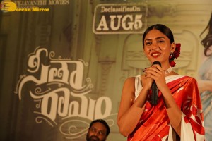 Sita Ramam movie cast including actress Mrunal Thakur hold a press meet