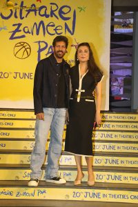 Sitaare Zameen Par Premiere attended by Aamir Khan, Genelia, Salman Khan, Rekha, Tamannaah, Tiger Shroff, and others