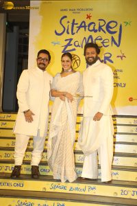 Sitaare Zameen Par Premiere attended by Aamir Khan, Genelia, Salman Khan, Rekha, Tamannaah, Tiger Shroff, and others