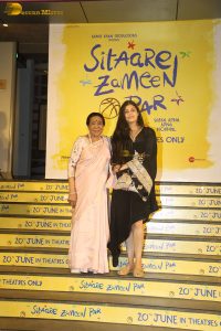 Sitaare Zameen Par Premiere attended by Aamir Khan, Genelia, Salman Khan, Rekha, Tamannaah, Tiger Shroff, and others