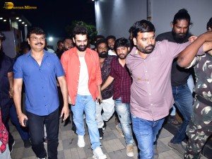 Skanda Cult Jathara Event attended by Ram Pothineni, Saiee Manjrekar, Srikanth, Indraja, and Boyapati Srinivas