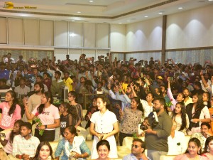 Skanda Cult Jathara Event attended by Ram Pothineni, Saiee Manjrekar, Srikanth, Indraja, and Boyapati Srinivas