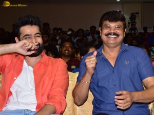 Skanda Cult Jathara Event attended by Ram Pothineni, Saiee Manjrekar, Srikanth, Indraja, and Boyapati Srinivas