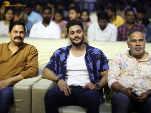 Skanda Cult Jathara Event attended by Ram Pothineni, Saiee Manjrekar, Srikanth, Indraja, and Boyapati Srinivas