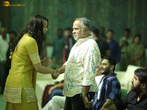 Skanda Cult Jathara Event attended by Ram Pothineni, Saiee Manjrekar, Srikanth, Indraja, and Boyapati Srinivas