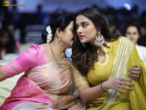 Skanda Cult Jathara Event attended by Ram Pothineni, Saiee Manjrekar, Srikanth, Indraja, and Boyapati Srinivas