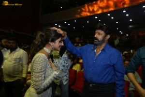 Skanda Pre-Release Function attended by Ram Pothineni, Saiee Manjrekar, Sreeleela, and Nandamuri Balakrishna