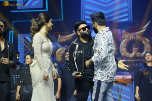 Skanda Pre-Release Function attended by Ram Pothineni, Saiee Manjrekar, Sreeleela, and Nandamuri Balakrishna