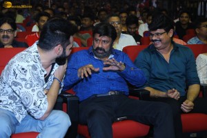 Skanda Pre-Release Function attended by Ram Pothineni, Saiee Manjrekar, Sreeleela, and Nandamuri Balakrishna