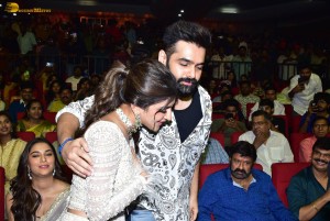 Skanda Pre-Release Function attended by Ram Pothineni, Saiee Manjrekar, Sreeleela, and Nandamuri Balakrishna