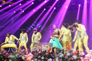 Skanda Pre-Release Function attended by Ram Pothineni, Saiee Manjrekar, Sreeleela, and Nandamuri Balakrishna